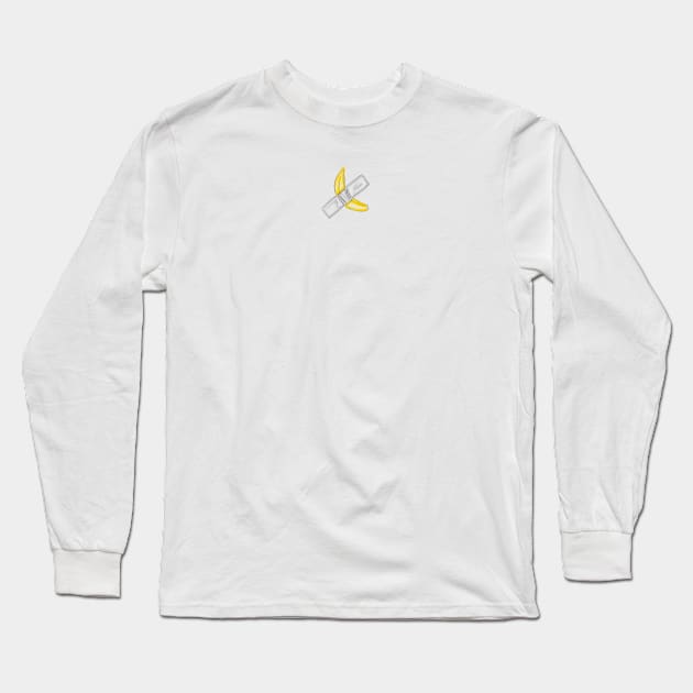 Duct-taped Banana (Spraypaint) Long Sleeve T-Shirt by JamesLoCreative